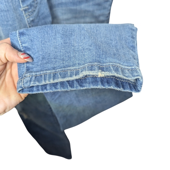 Torrid Denim Overall Cropped Relaxed Distressed Stretch Everyday Jeans Size 14 - Picture 8 of 14